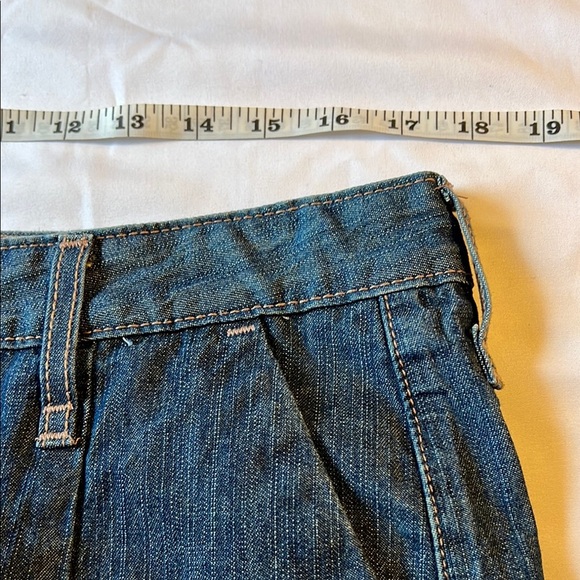 Levi’s gored denim skirt Sz 12 100% cotton 90s Y2K vintage EUC Retro Western - Picture 6 of 7